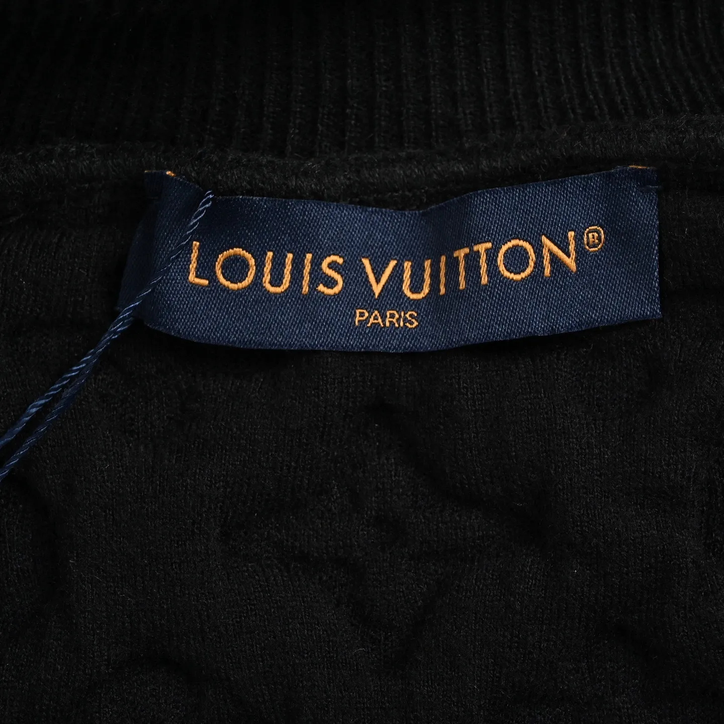 Louis Vuitton/Louis Vuitton old flower embossed wool knitted bomber jacket